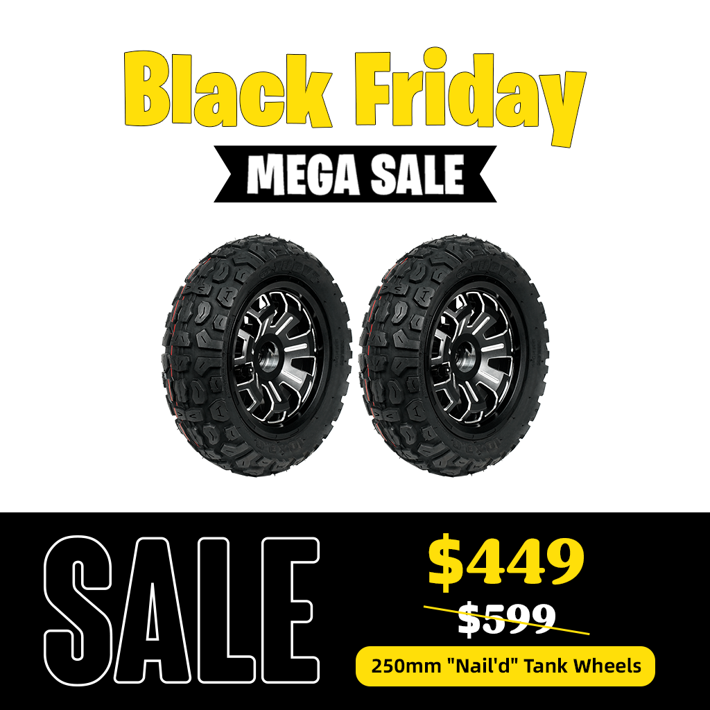 250mm "Nail'd" Tank Wheels Upgrade Kit