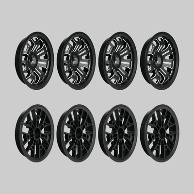 250mm "Nail'd" Tank Wheels Upgrade Kit - LORENTZ BOARDS